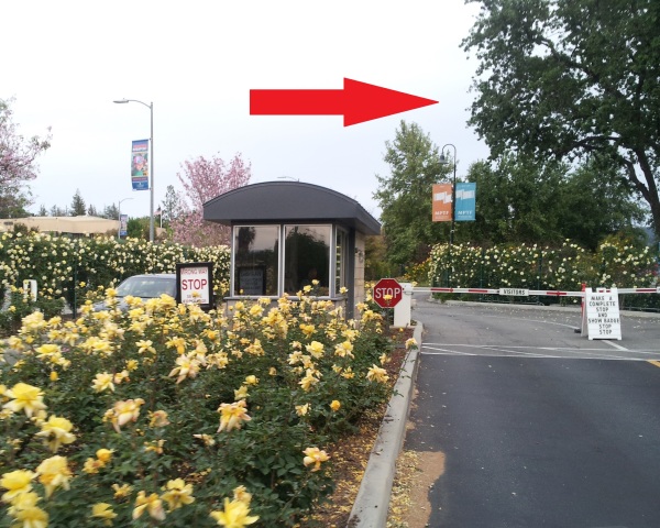 The guard shack at entrance #2.