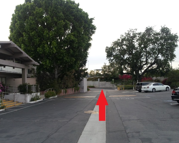 Continue straight ahead then bear left ahead.